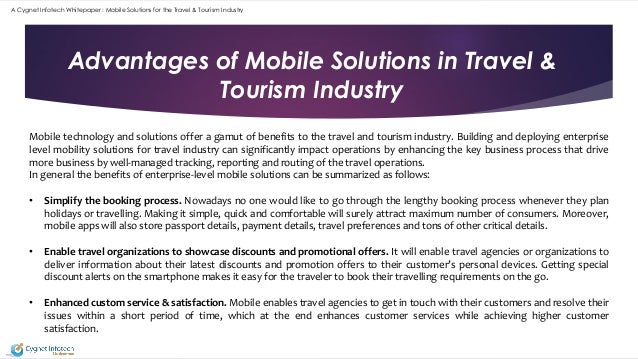 tourism technology trends technological factors affecting tourism industry
